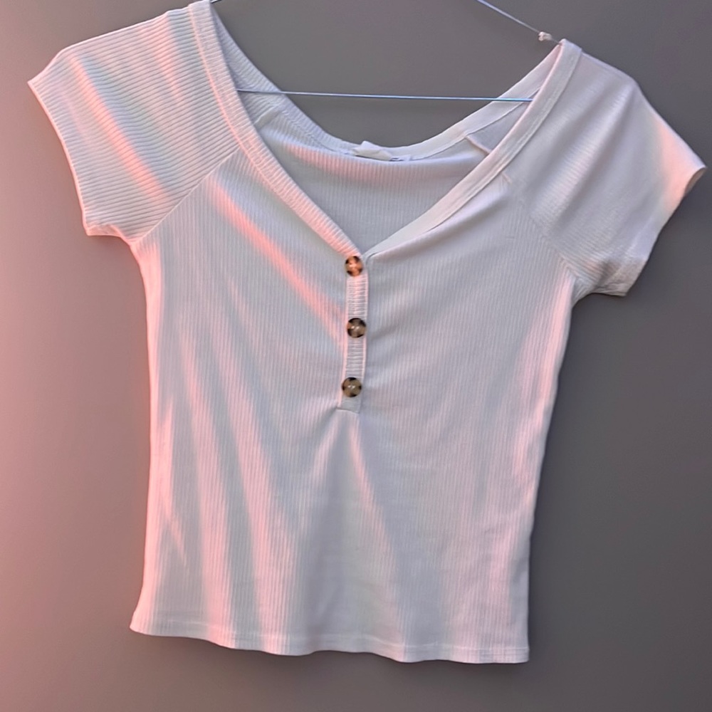 white button down shirt size s
